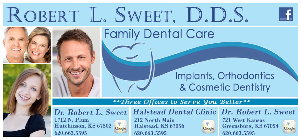 Hutchinson, Halstead, and Greensburg KS dentist, Dr. Robert L. Sweet
